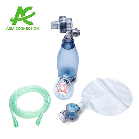 Satu set Resuscitator Manual BVM Sekali Pakai untuk Bayi.