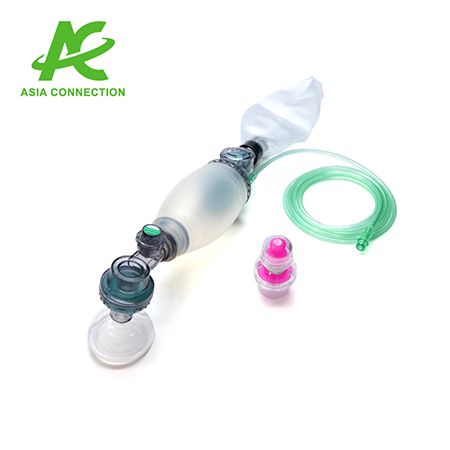 Resuscitator manual din silicon pentru sugari BVM cu valvă PEEP. - Resuscitator manual din silicon pentru sugari BVM cu valvă PEEP.