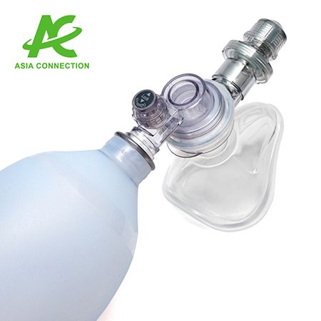 The BVM resuscitator features a soft cushion mask that ensures a tight, effective seal on the patient’s face for optimal performance.