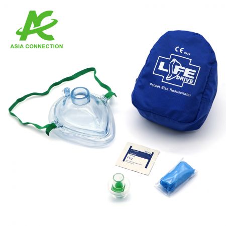 Adult CPR Pocket Mask in Soft Case - Adult CPR Pocket Mask in Soft Case