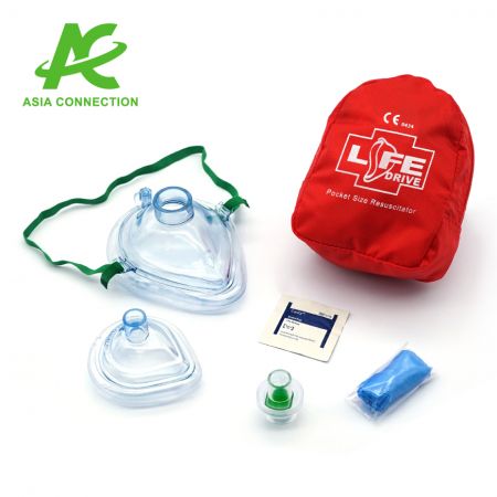 Adult & Infant CPR Pocket Masks in Soft Case
