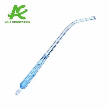 O Tubo de Sucção com Ponta Yankauer apresenta um design de ponta redonda.