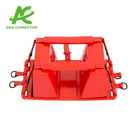 De hoofdimmobilisator heeft een duurzame basisplaat die het hoofd van de patiënt ondersteunt, en biedt zowel isolatie als bescherming tegen de grond tijdens transport of noodzorg.