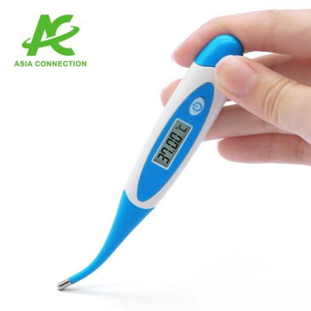 La pointe flexible du thermomètre basal offre à l'utilisateur plus de sécurité et de confort.