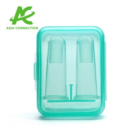 Baby Finger Toothbrush inside Close Case