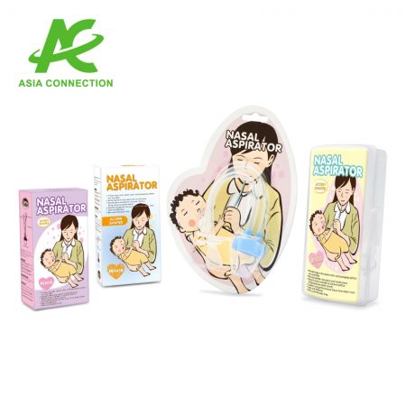 เครื่องดูดน้ำมูกแบบมือรูปเกาลัด ตัวเลือกบรรจุภัณฑ์ต่างๆ