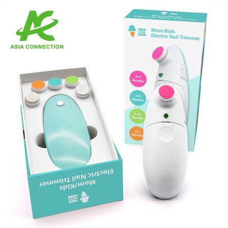 Elektryczny trymer do paznokci dla dzieci z personalizowanym kolorowym opakowaniem