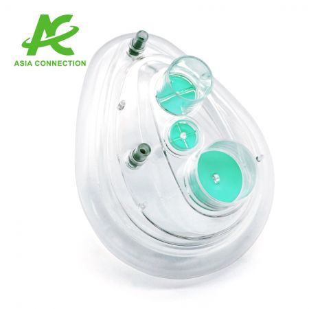 Twee-poorts CPAP-maskers met twee kleppen voor volwassenen