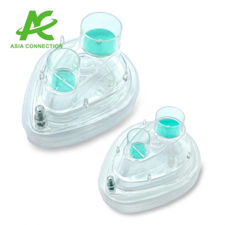 Zweikanal-CPAP-Maske mit einem Ventil und geschlossenem Sicherheitsventil - Zweikanal-CPAP-Maske mit einem Ventil und geschlossenem Sicherheitsventil für Erwachsene und Kinder