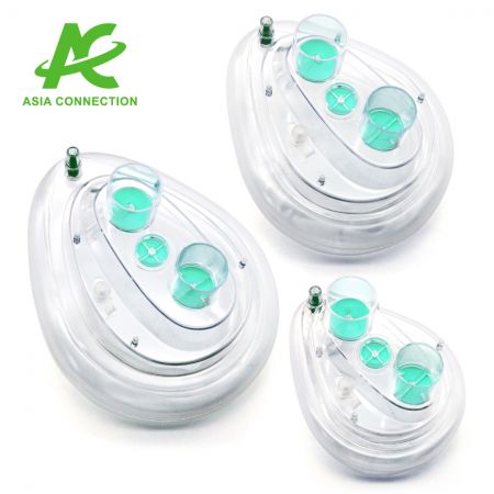 Masker CPAP Port Kembar dengan Port Pengambilan Sampel - Masker CPAP Twin Port dengan Port Sampling untuk Dewasa dan Anak