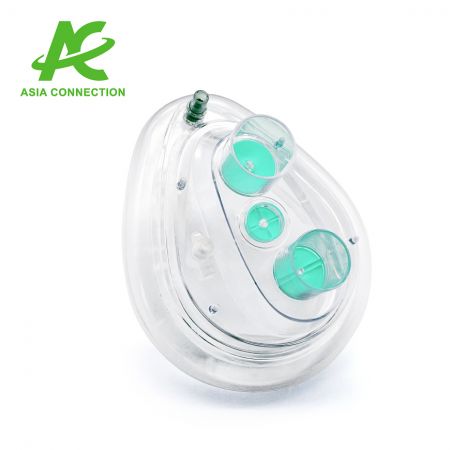 Zweikanal-CPAP-Masken mit Probenahmeanschluss für Erwachsene