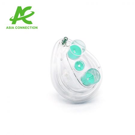 Zweikanal-CPAP-Masken mit Probenahmeanschluss für Kinder