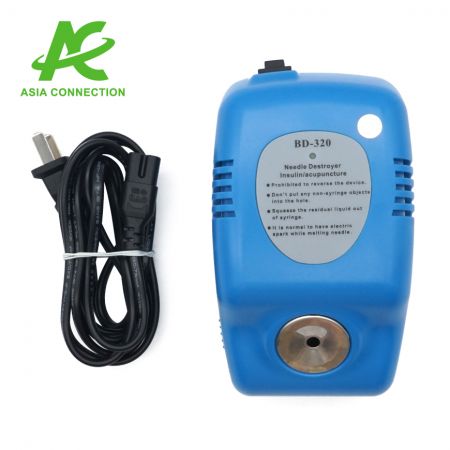 Syringe Needle Destroyer 100 ~ 125 Volt and Adapter