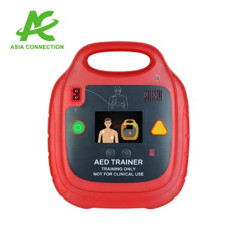 مدرب AED أحمر.