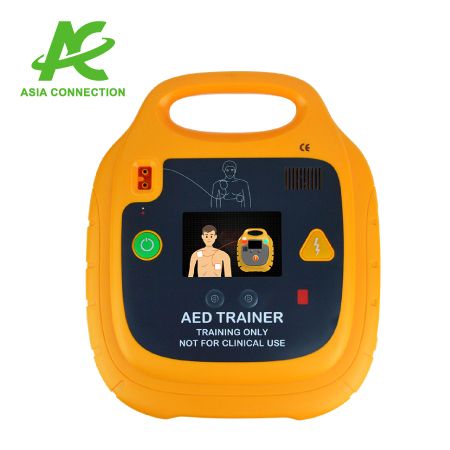 مدرب AED أصفر.