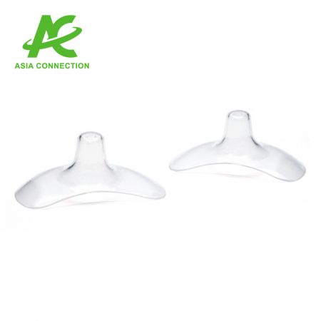 The material and the shape of breast shields are safe for baby contact.