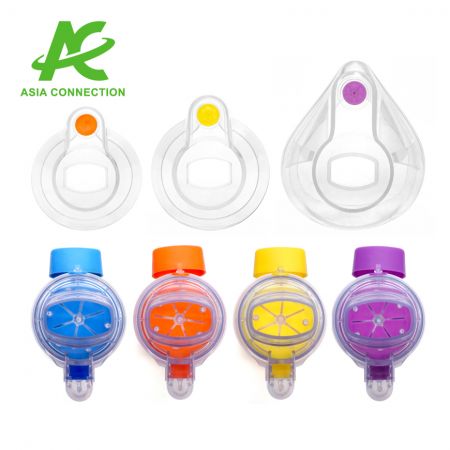 175 ml-es aeroszol térköz indikátorral (ABS) Maszkok és szájdarabok