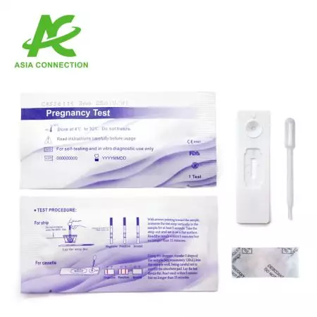 مكونات اختبار الحمل بواسطة البول Cassette hCG