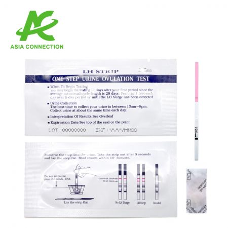 Složky ovulačního testu LH ve formě proužku