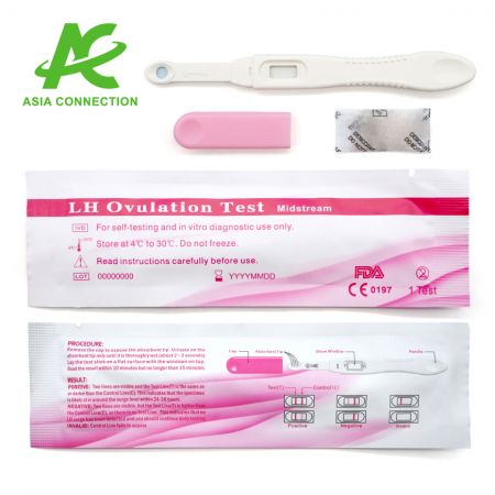 Componente pentru testul de ovulație casetă cu LH