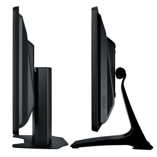 ランドスケープとポートレートの両方に対応したVESA 75 x 75標準のアルミスタンド