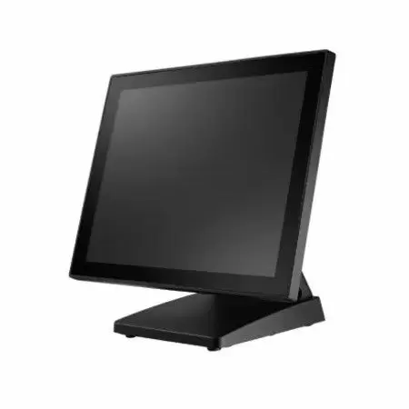 Hardware do terminal POS de tela sensível ao toque sem ventoinha de 15 polegadas - Terminal POS de tela sensível ao toque sem ventoinha de 15 polegadas com suporte dobrável/fixo