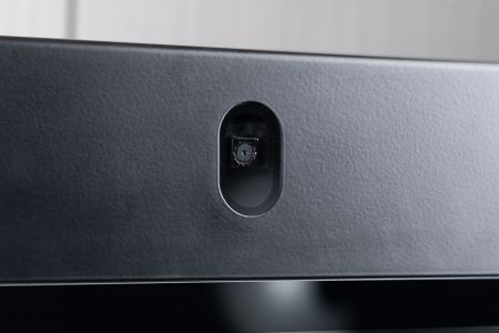 Equipped with a top-mounted camera for check-in photo capture during accommodation.