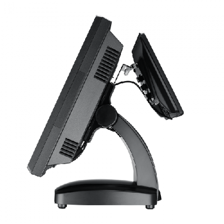 Seite des POS-Systems mit 2. LCD-Display