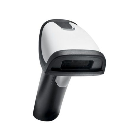 手持式一維/二維碼掃描器的斜視圖