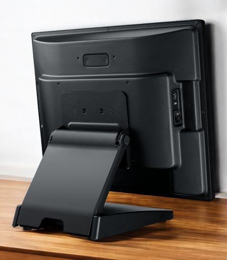 Baksidan av enheten är enkel och stilren, lämplig för olika detaljhandelsmiljöer.