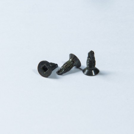 Flachkopf #1 Quadrat - Flachkopf-Rechteckig mit Bohrmaschinen-Gewinde