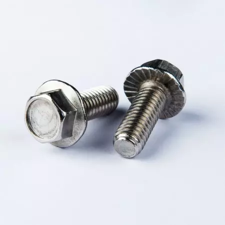 Indented Hex Flange Head w/ Machine Thread - Indented Hex Flange Head w/ Machine Thread