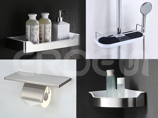 Conjunto de accesorios de baño moderno fabricados con acero