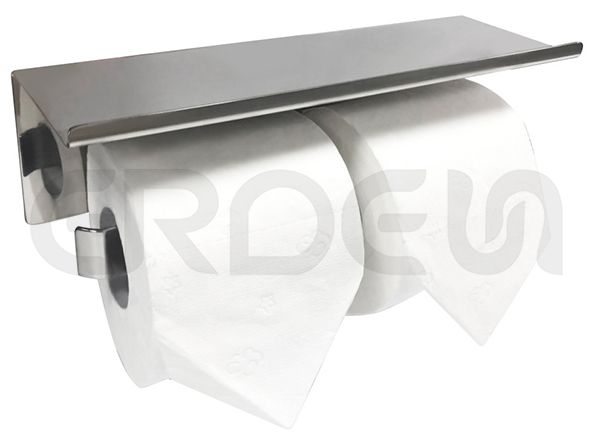 BA35280全不鏽鋼平台雙廁紙置物架