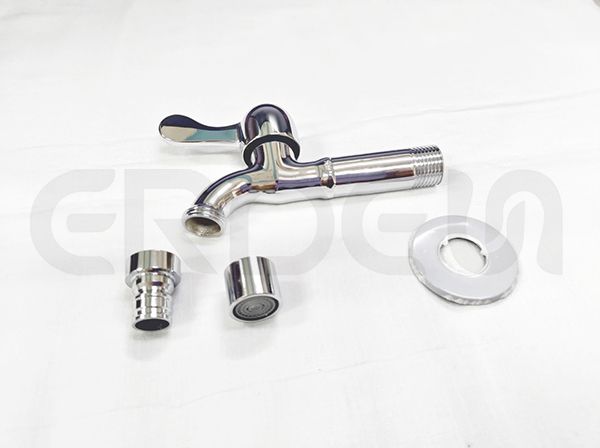 不鏽鋼鍍鉻陽台快開加長型龍頭