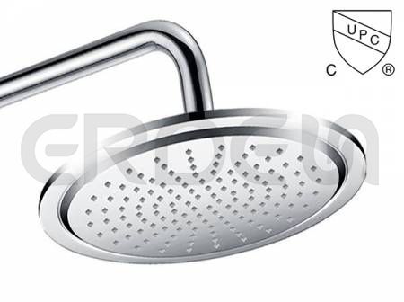 UPC CUPC 雙圓盤單功能圓形銅淋浴頂噴