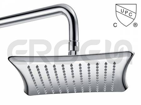 UPC CUPC 方形弧邊R角單功能銅淋浴頂噴