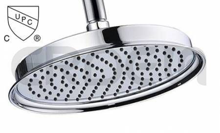 UPC CUPC 圓蓋型單功能圓形銅淋浴頂噴