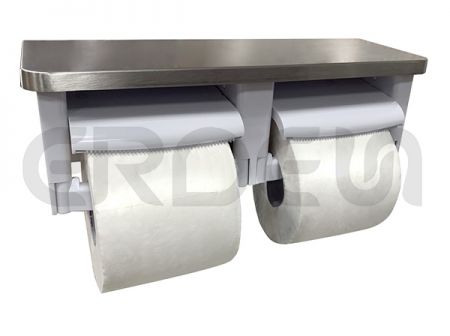 平台有蓋雙廁紙架