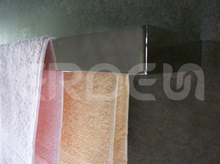 Porte-serviettes double murale en acier inoxydable pour salle de bains