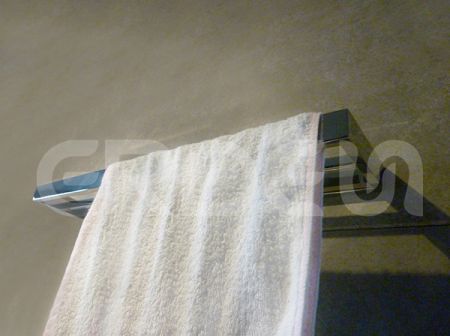 Porte-serviettes double en acier inoxydable ERDEN monté au mur