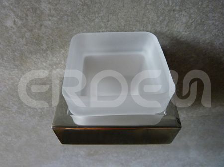 حامل فنجان واحد من الفولاذ المقاوم للصدأ المثبت على حائط الحمام ERDEN