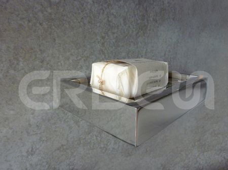 ERDEN Stainless Steel Rectangle Single Soap Dish Holder