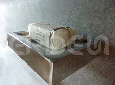 Porte-savon simple en acier inoxydable