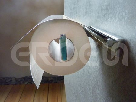ERDEN Edelstahl-Toilettenpapierhalter mit Abdeckung