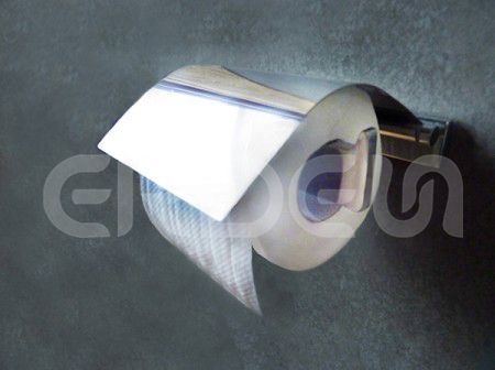 Porte-rouleau de papier hygiénique en acier inoxydable avec couvercle
