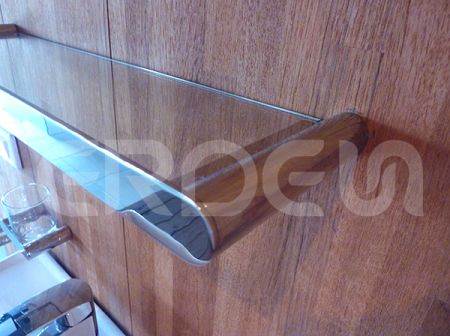 ERDEN Badezimmer Wandmontiertes Edelstahlregal