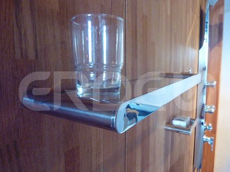 ERDEN Stainless Steel Glass Shelf