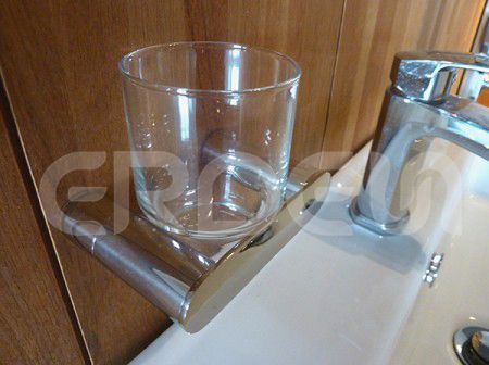 Porte-gobelet simple en acier inoxydable - BA38841 Porte-gobelet simple en acier inoxydable ERDEN pour salle de bains monté au mur