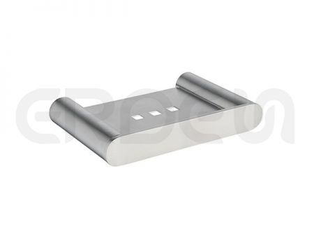 Stainless Steel Single Soap Dish Holder_Brushed